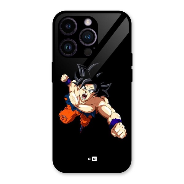 Fighting Goku Glass Back Case for iPhone 14 Pro