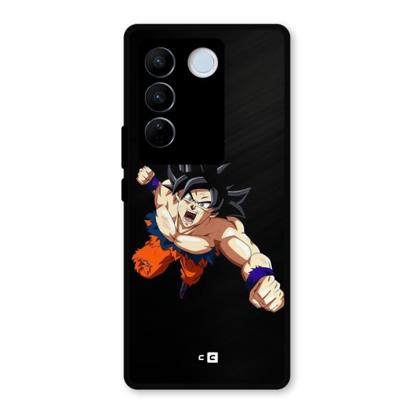 Fighting Goku Metal Back Case for Vivo V27 Pro