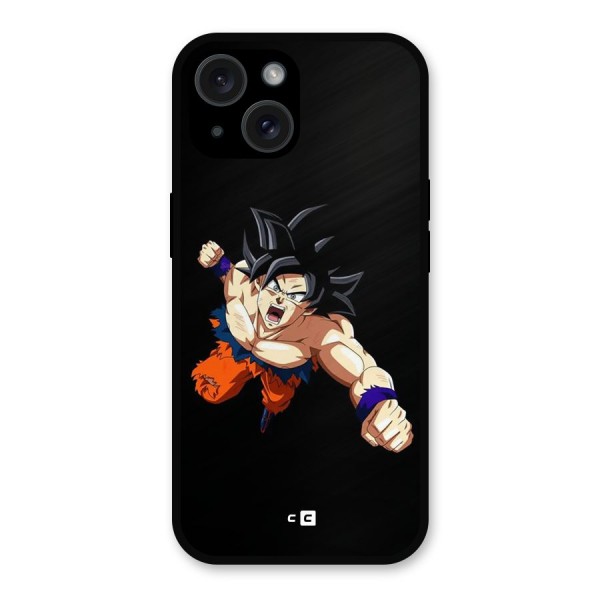 Fighting Goku Metal Back Case for iPhone 15