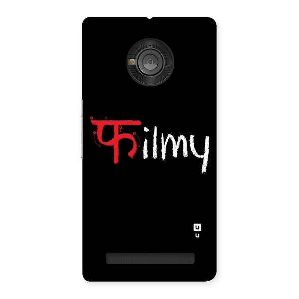 Filmy Back Case for Yu Yuphoria