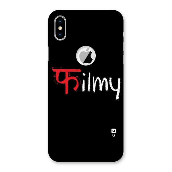 Filmy Back Case for iPhone X Logo Cut