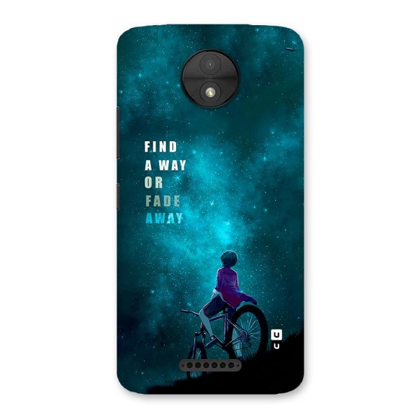 Find Your Way Back Case for Moto C