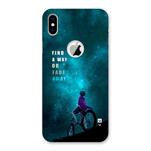 Find Your Way Back Case for iPhone XS Logo Cut