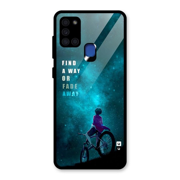 Find Your Way Glass Back Case for Galaxy A21s