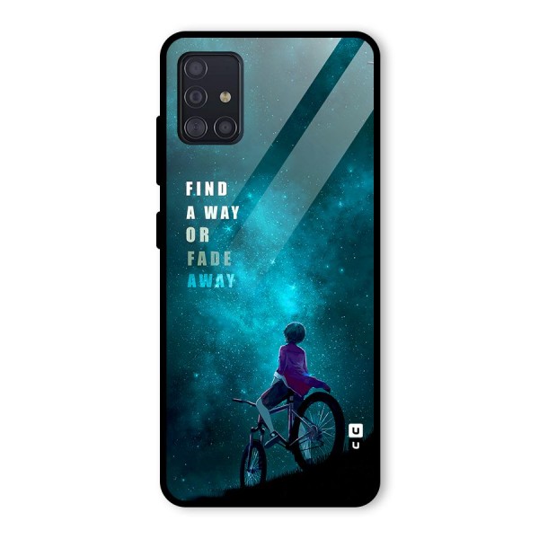 Find Your Way Glass Back Case for Galaxy A51