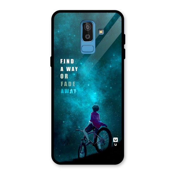 Find Your Way Glass Back Case for Galaxy J8