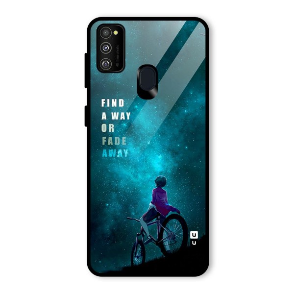 Find Your Way Glass Back Case for Galaxy M21