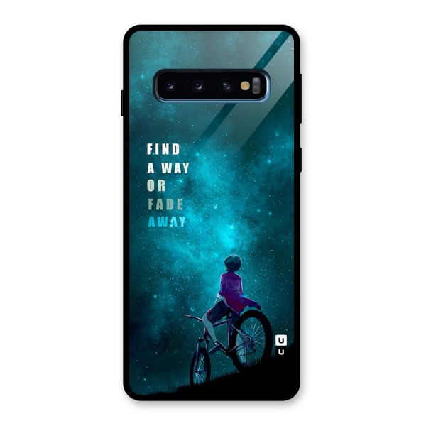 Find Your Way Glass Back Case for Galaxy S10