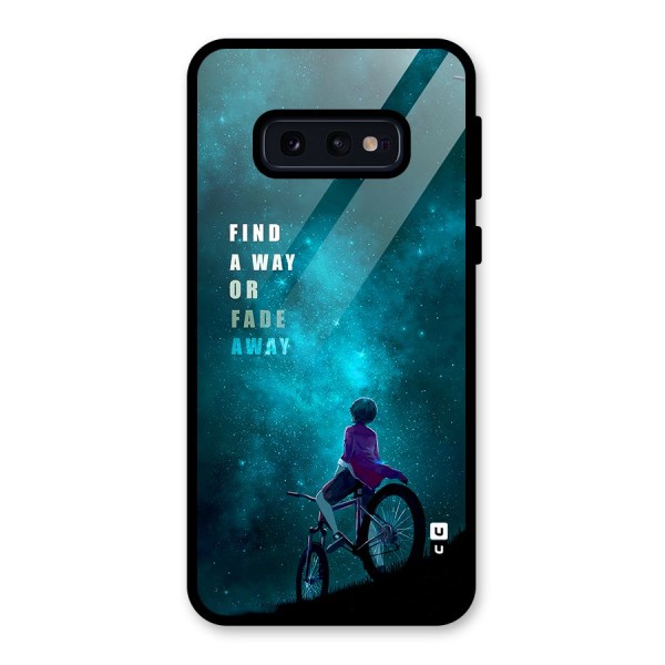 Find Your Way Glass Back Case for Galaxy S10e