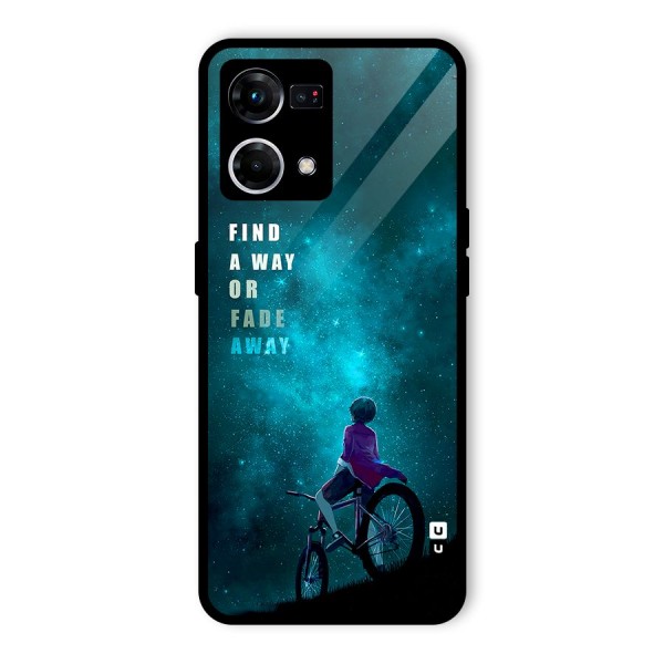 Find Your Way Glass Back Case for Oppo F21 Pro 4G