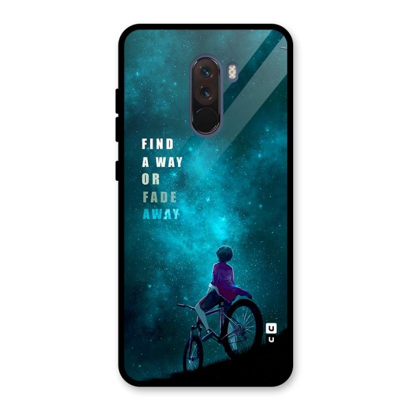 Find Your Way Glass Back Case for Poco F1