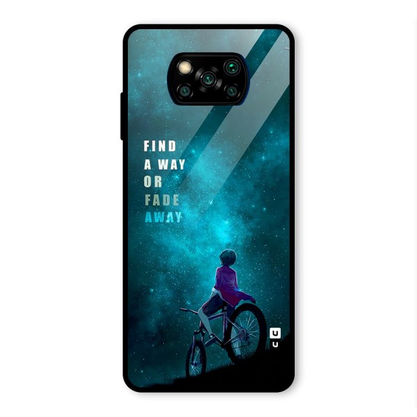 Find Your Way Glass Back Case for Poco X3 Pro