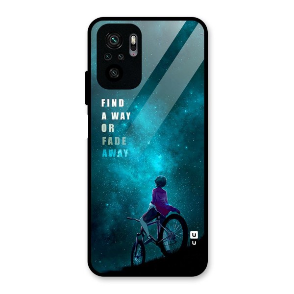 Find Your Way Glass Back Case for Redmi Note 10