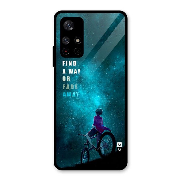 Find Your Way Glass Back Case for Redmi Note 11T 5G