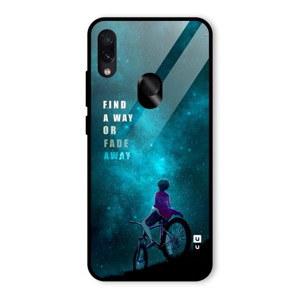 Find Your Way Glass Back Case for Redmi Note 7