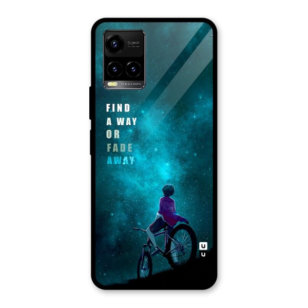 Find Your Way Glass Back Case for Vivo Y21A