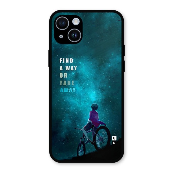 Find Your Way Metal Back Case for iPhone 14