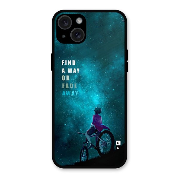 Find Your Way Metal Back Case for iPhone 15 Plus