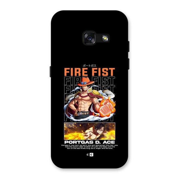 Fire Fist Ace Back Case for Galaxy A3 (2017)