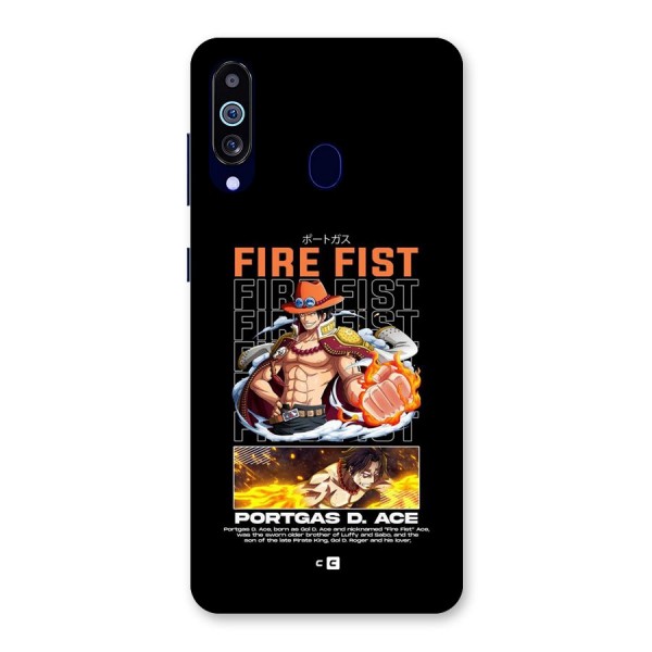 Fire Fist Ace Back Case for Galaxy A60