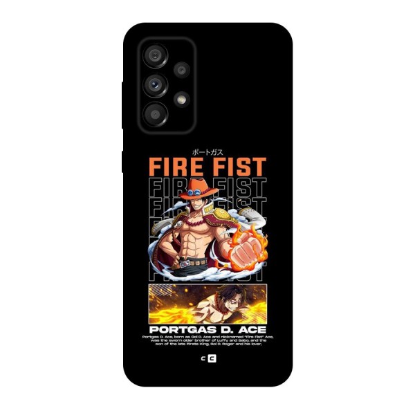 Fire Fist Ace Back Case for Galaxy A73 5G