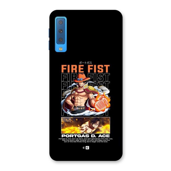 Fire Fist Ace Back Case for Galaxy A7 (2018)