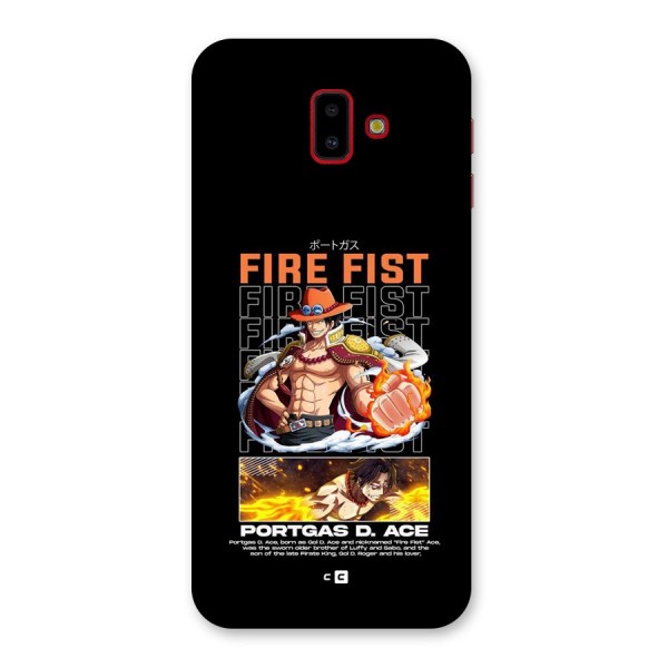 Fire Fist Ace Back Case for Galaxy J6 Plus