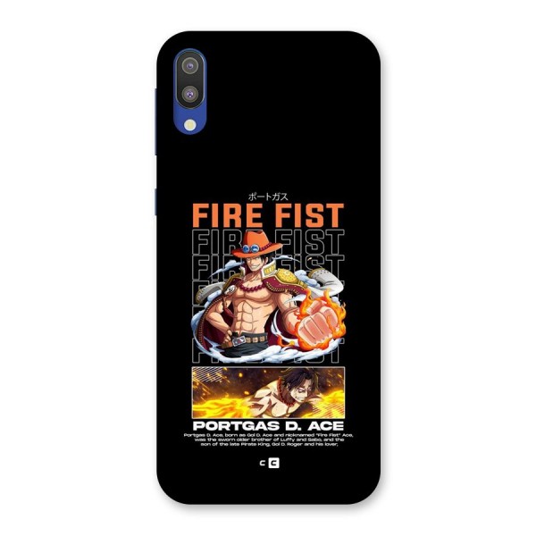 Fire Fist Ace Back Case for Galaxy M10