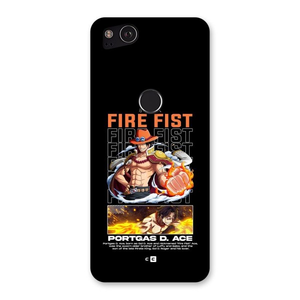 Fire Fist Ace Back Case for Google Pixel 2