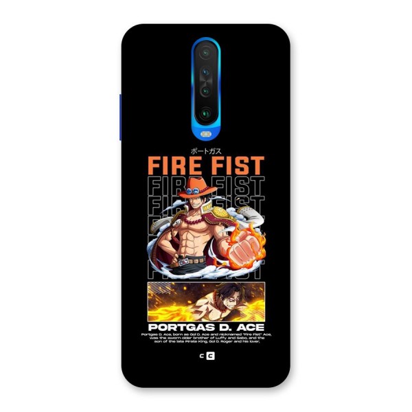 Fire Fist Ace Back Case for Poco X2