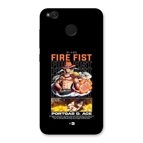 Fire Fist Ace Back Case for Redmi 4