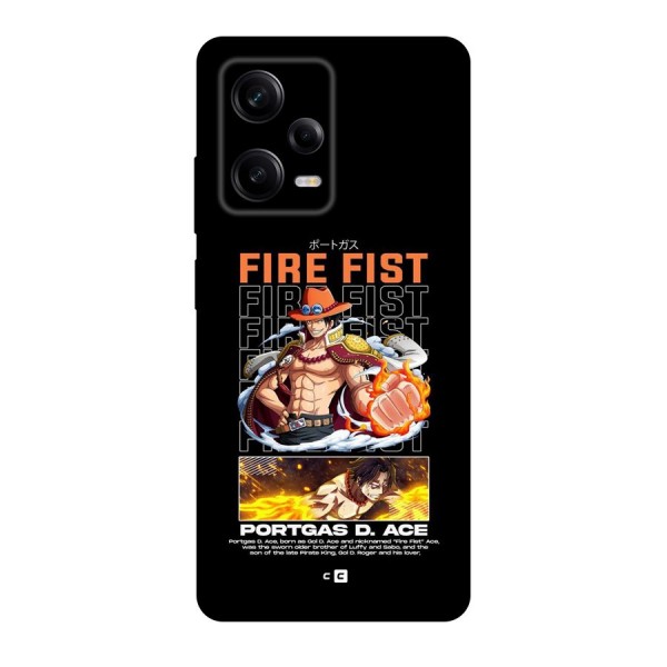 Fire Fist Ace Back Case for Redmi Note 12 Pro