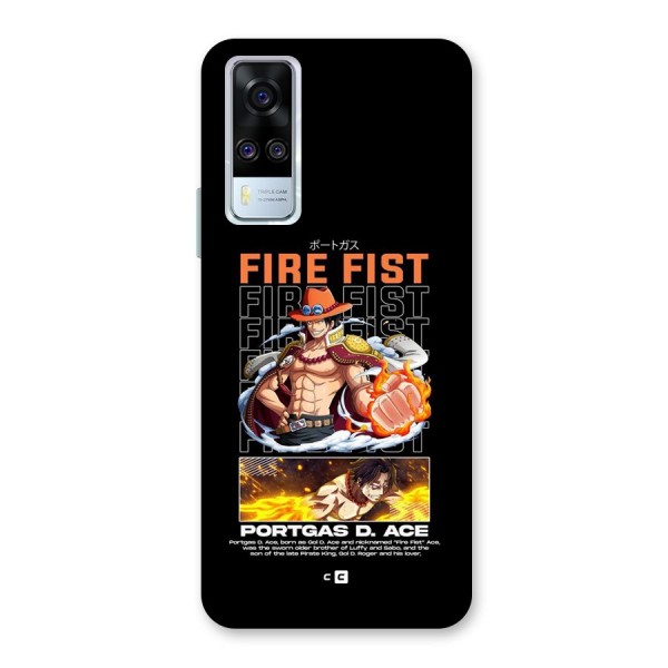 Fire Fist Ace Back Case for Vivo Y51