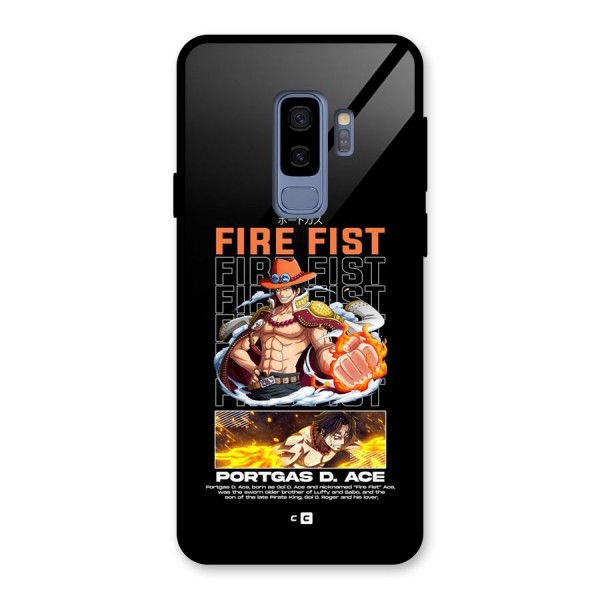 Fire Fist Ace Glass Back Case for Galaxy S9 Plus