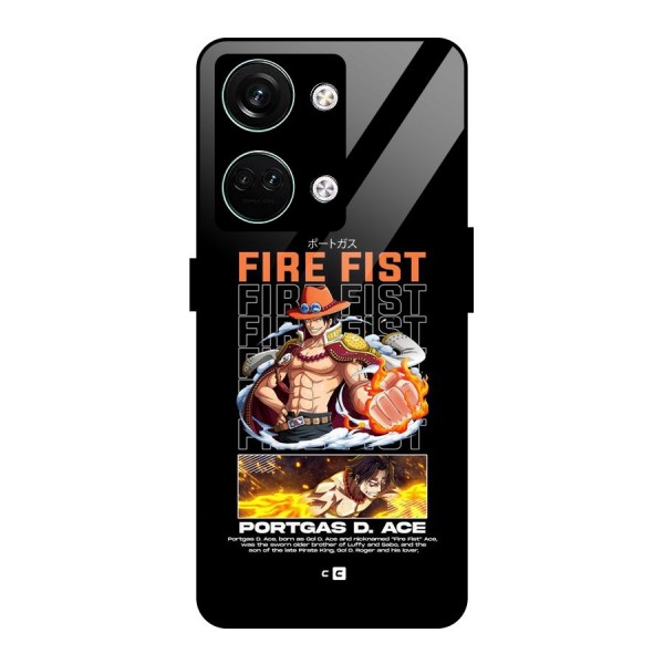 Fire Fist Ace Glass Back Case for Oneplus Nord 3