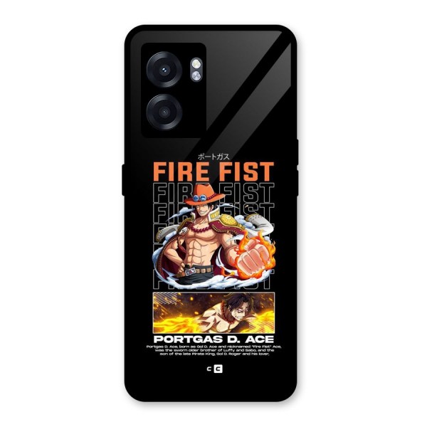 Fire Fist Ace Glass Back Case for Oppo K10 (5G)