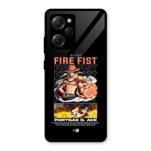 Fire Fist Ace Glass Back Case for Poco X5 Pro