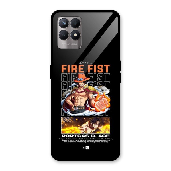 Fire Fist Ace Glass Back Case for Realme 8i