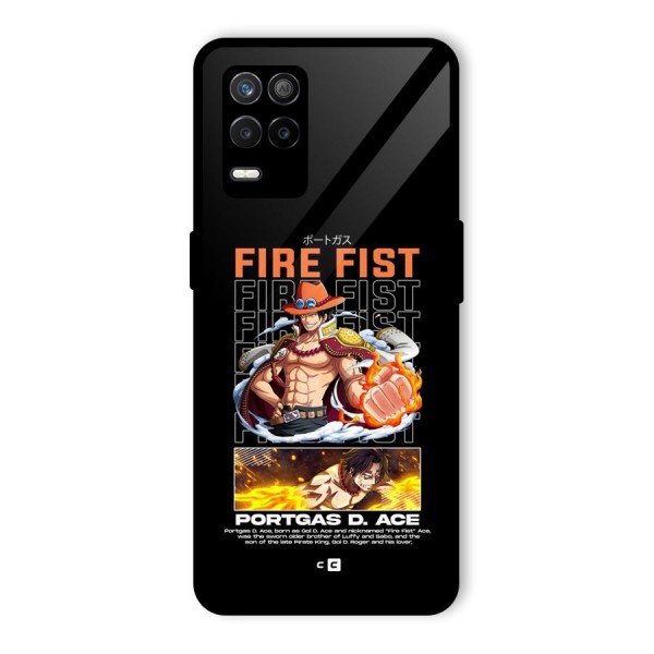 Fire Fist Ace Glass Back Case for Realme 8s 5G