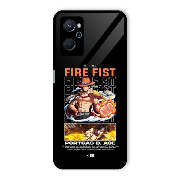 Fire Fist Ace Glass Back Case for Realme 9i