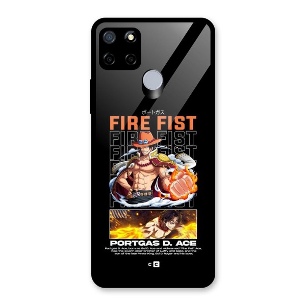 Fire Fist Ace Glass Back Case for Realme C12