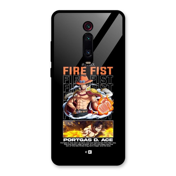 Fire Fist Ace Glass Back Case for Redmi K20