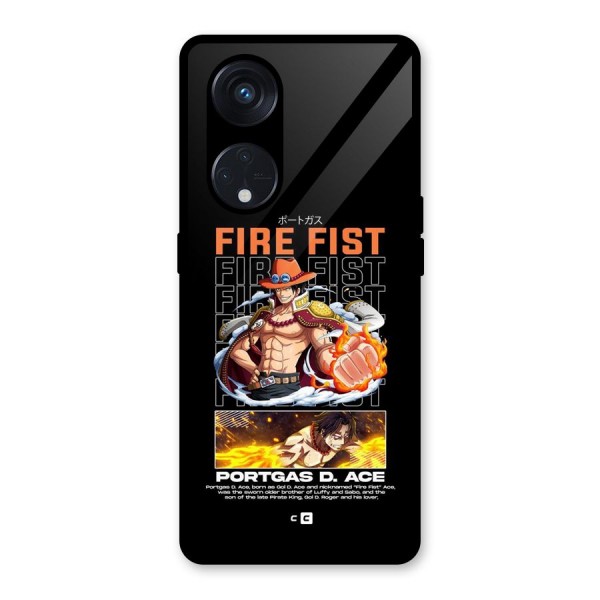 Fire Fist Ace Glass Back Case for Reno8 T 5G