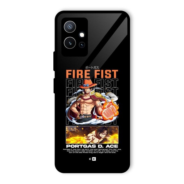 Fire Fist Ace Glass Back Case for Vivo T1 5G