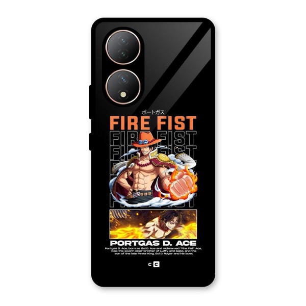 Fire Fist Ace Glass Back Case for Vivo T2