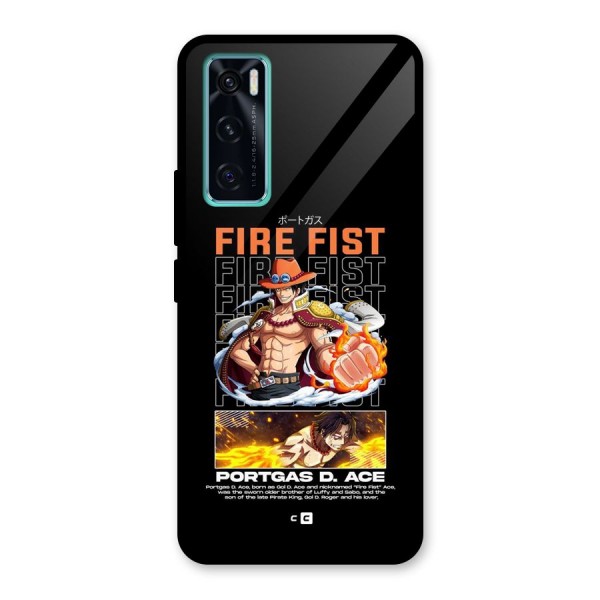 Fire Fist Ace Glass Back Case for Vivo V20 SE