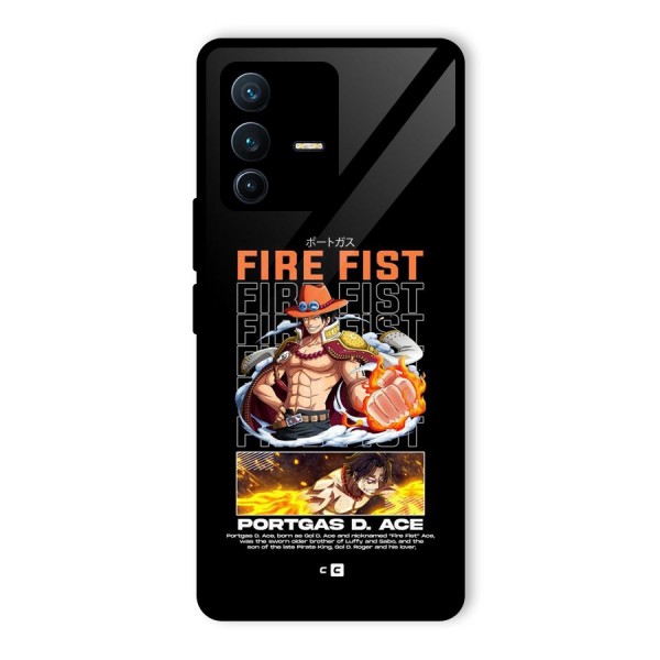 Fire Fist Ace Glass Back Case for Vivo V23 Pro