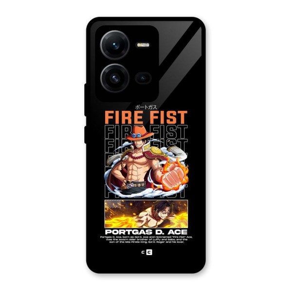 Fire Fist Ace Glass Back Case for Vivo V25