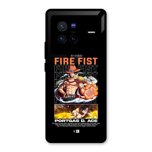 Fire Fist Ace Glass Back Case for Vivo X80