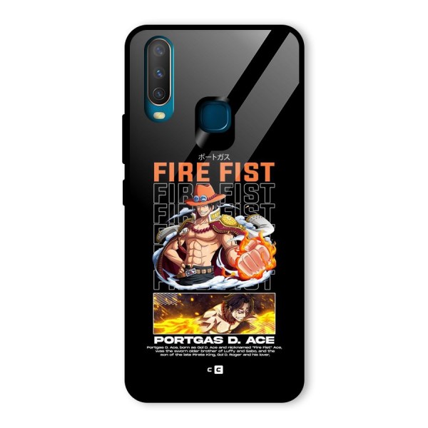 Fire Fist Ace Glass Back Case for Vivo Y17